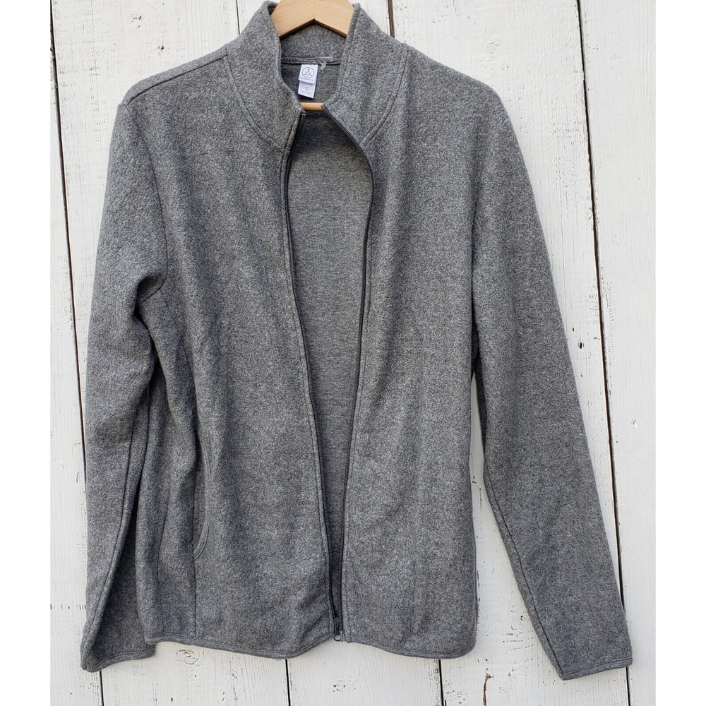 Alternative Men's Size S Gray Zip up Jacket with Inside Pockets  NEW